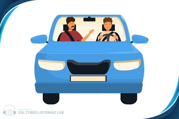 Two people in a car