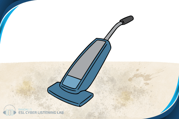 Vacuum on a dirty carpet